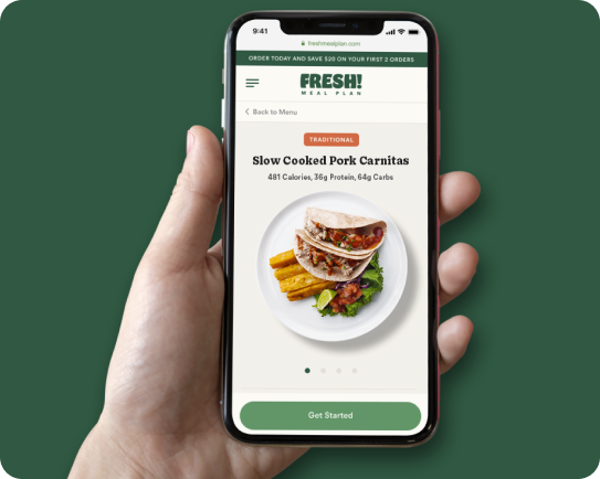 Healthy prepared meals