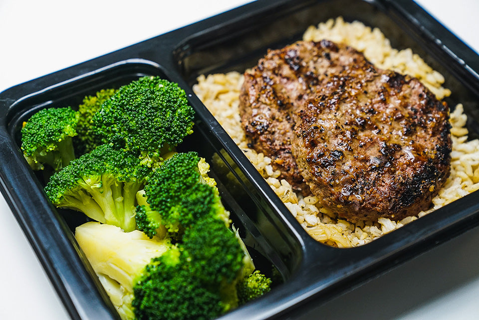 Beef Sliders with Broccoli & Brown Rice | Fresh Meal Plan